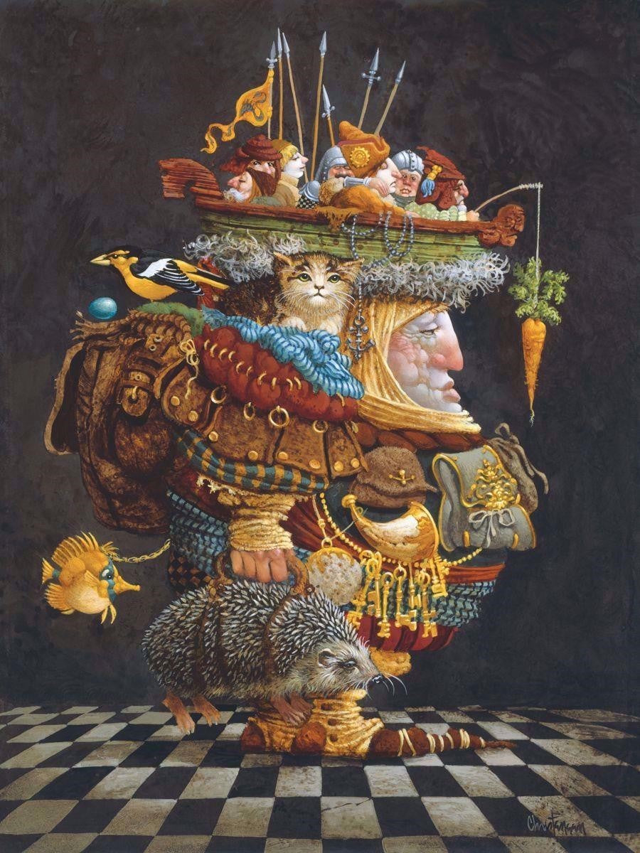 James C. Christensen Original Paintings and Artwork - Havenlight