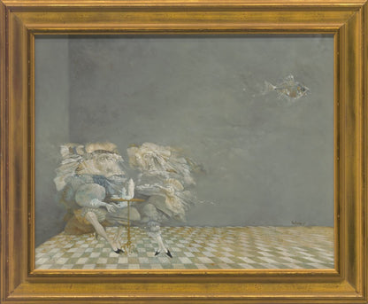 Couple Taking Tea Original Artwork