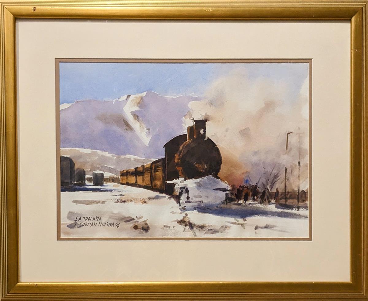 The Old Express Train to Patagonia Original Artwork