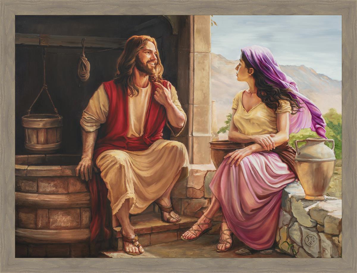 Unexpected Grace: Revelation at Jacob's Well Large Wall Art