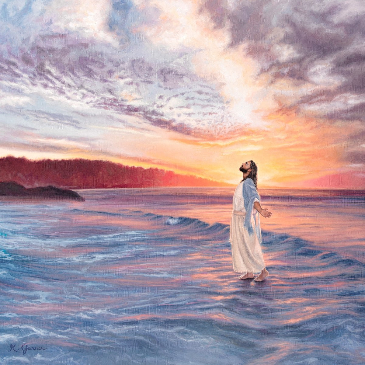 Master of the Ocean by Katie Garner jesus christ walking on the