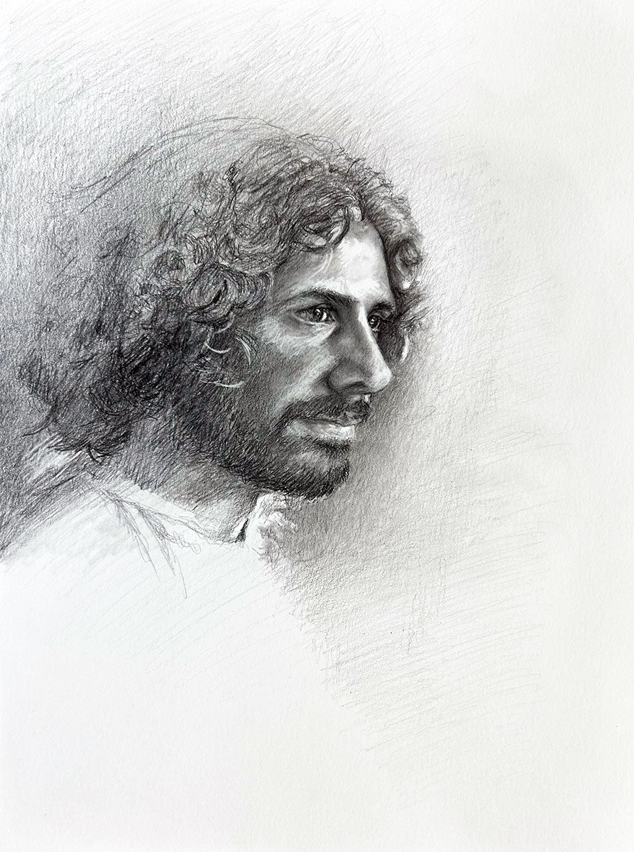 Andrew Sketch Study Original Artwork