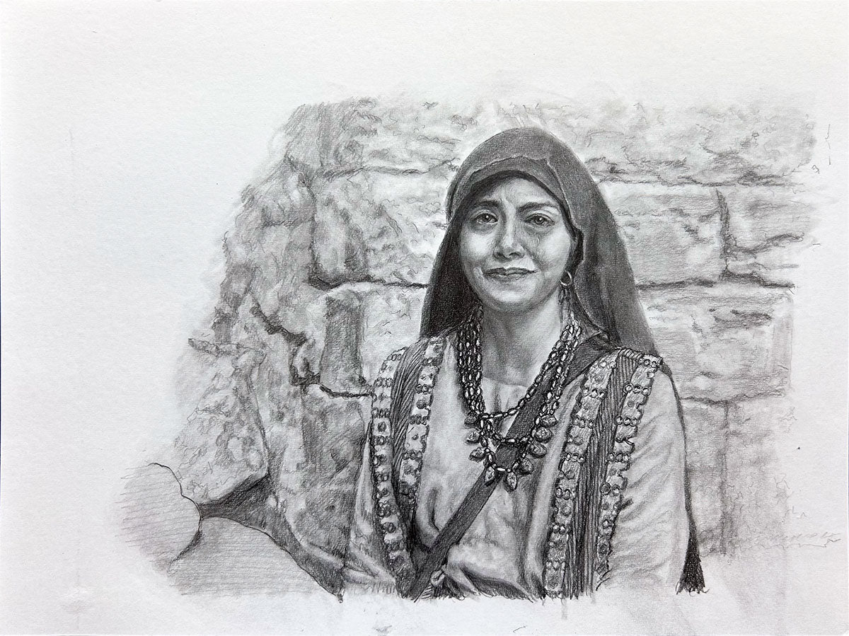 Ramah - Discipleship is Hard Sketch Study Original Artwork