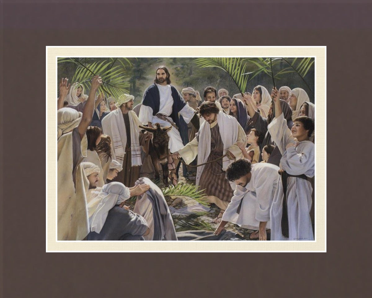 triumphal entry by liz lemon swindle jesus christ entering the