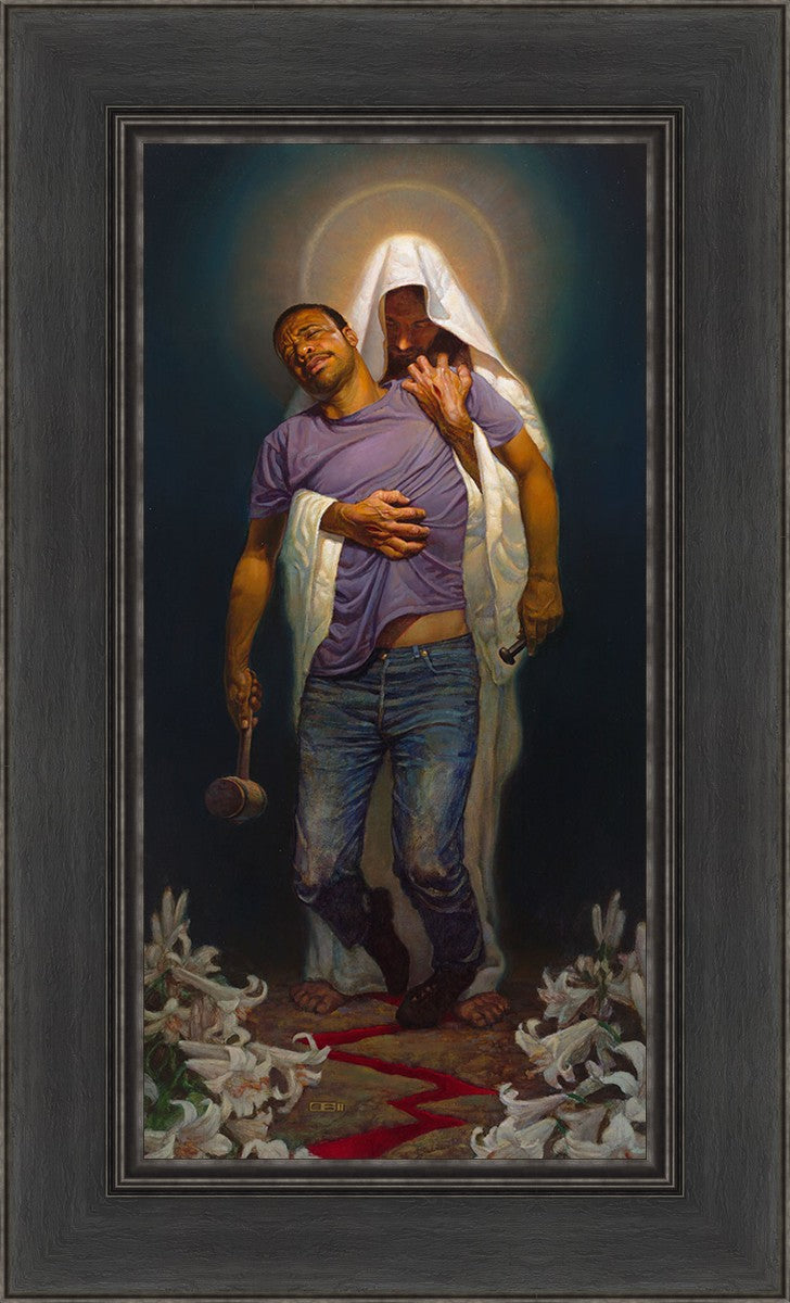 絵画 IsakuChristian#2 Forgiven II by Thomas Blackshear II is an image of Jesus Christ