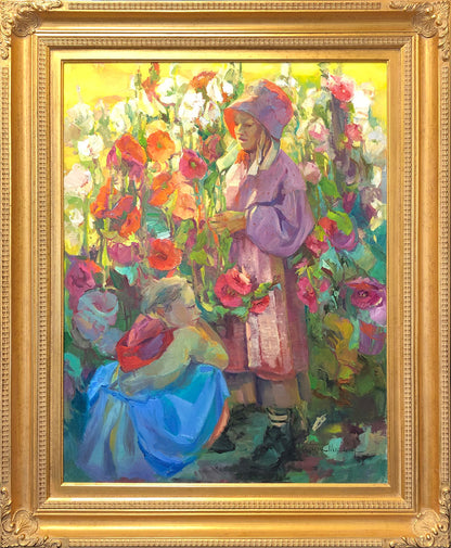 Sisters Oil on Canvas Original Artwork