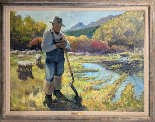 Watering the Pasture, The Good Seed Original Artwork