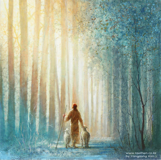 He Leadeth Me Original Artwork
