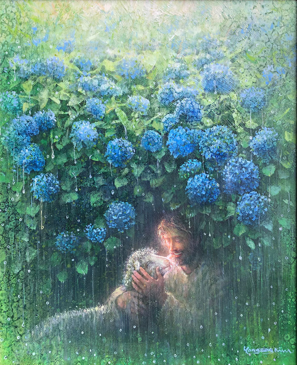 He Is My Refuge Mixed Media Original Artwork