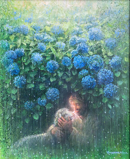 He Is My Refuge Mixed Media Original Artwork