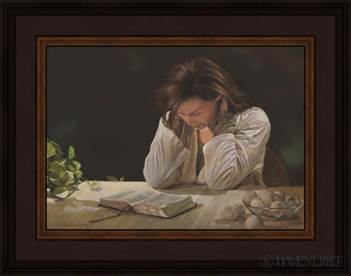 A Mothers Vigil: I Would Gather Thee (Modern) Limited Edition Canvas / 14 X 10 Brown 18 3/4 Art