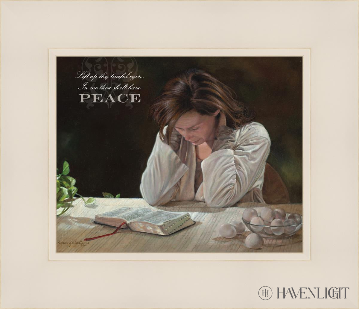 A Mothers Vigil: I Would Gather Thee (Modern) Open Edition Print Collectors / 10 X 8 White 14 1/4 12