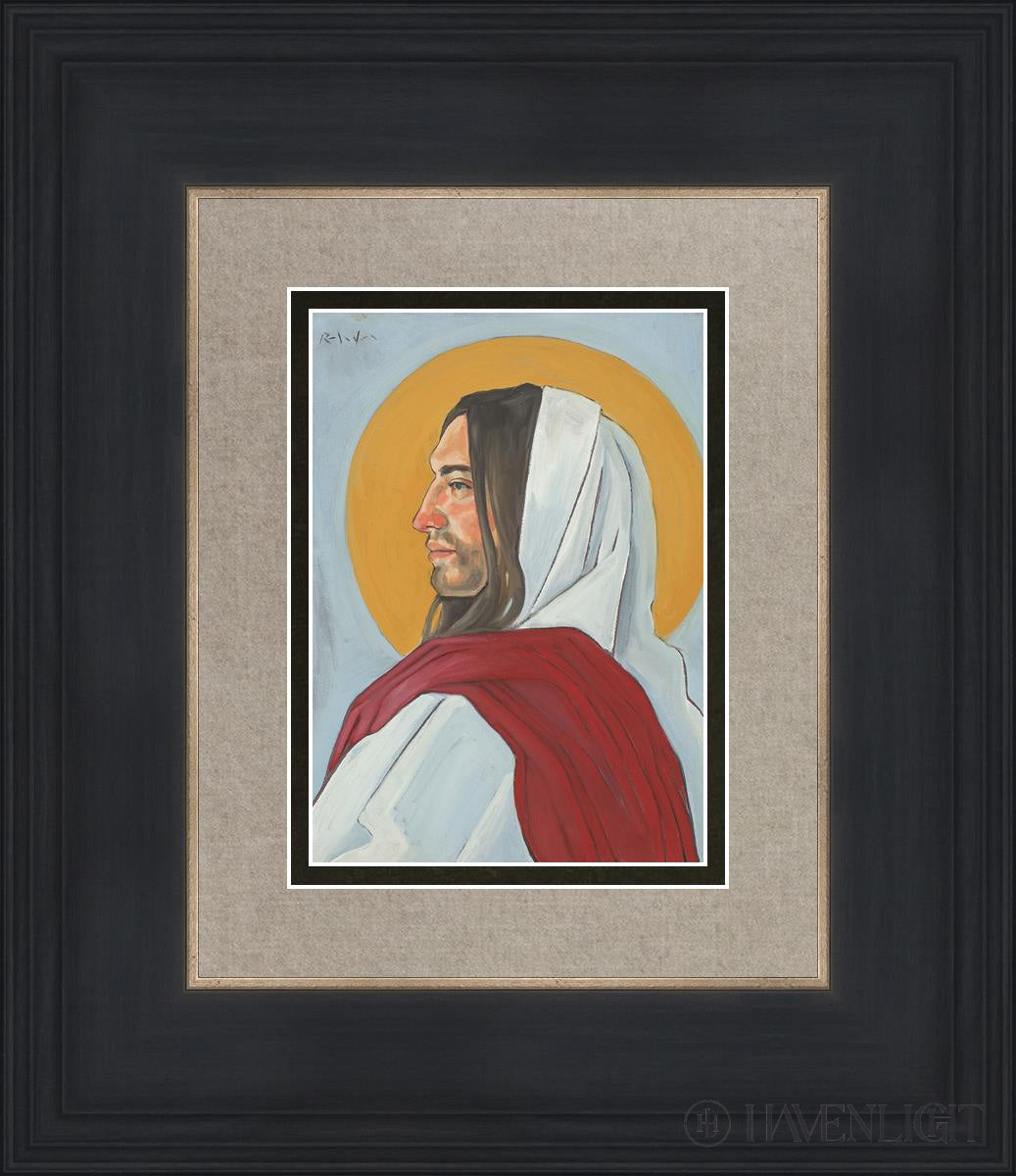 A Symbol Of Christ Open Edition Print / 5 X 7 Black 12 3/4 14 Art