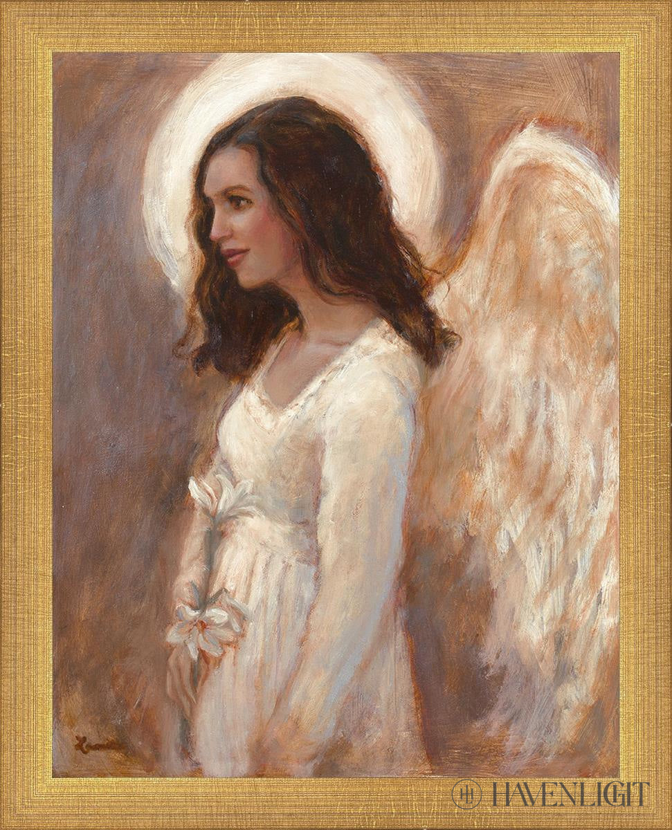 Angel Of The Resurrection Open Edition Print / 11 X 14 Matte Gold 12 3/4 15 Art