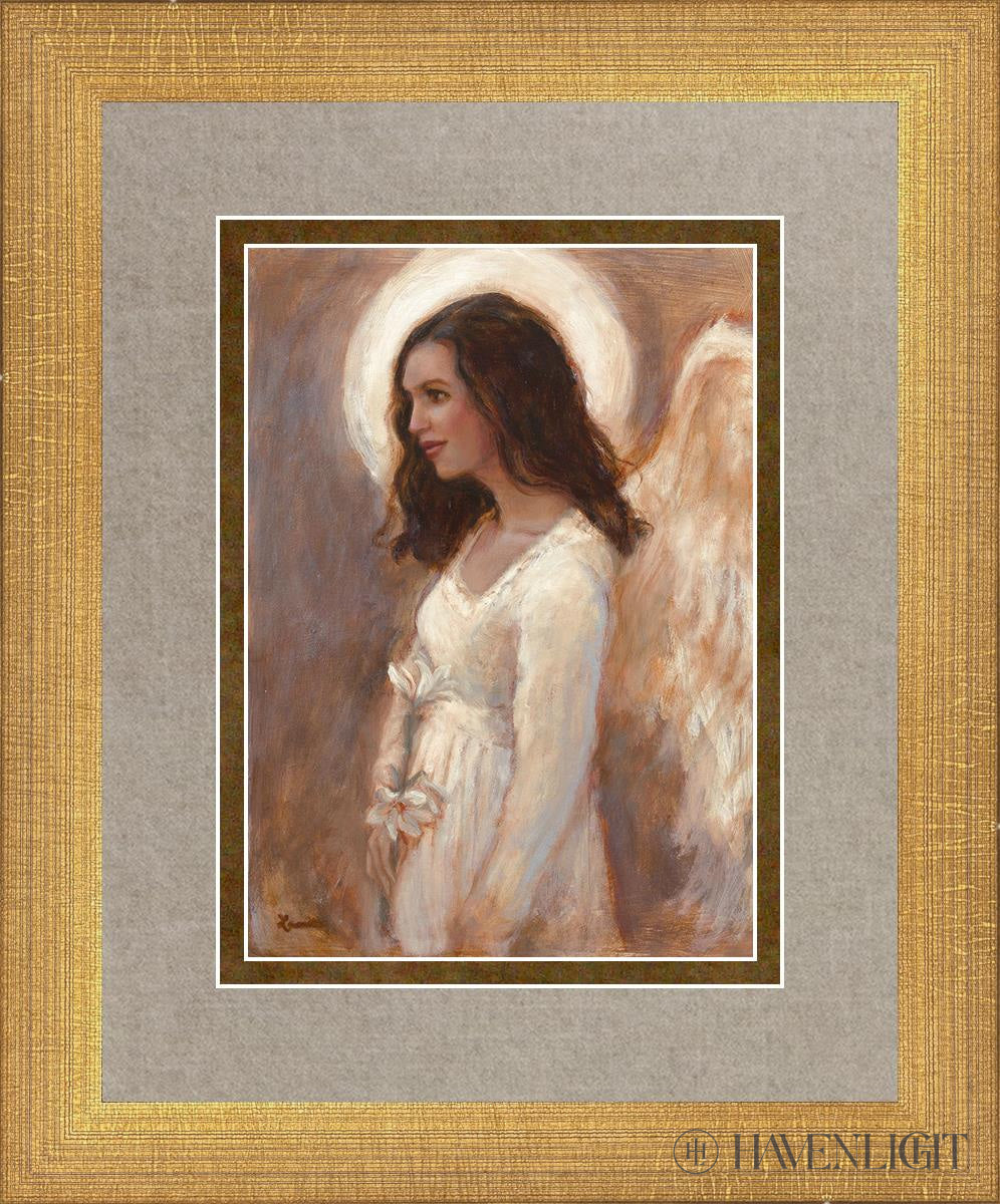 Angel Of The Resurrection Open Edition Print / 5 X 7 Matte Gold 9 3/4 11 Art