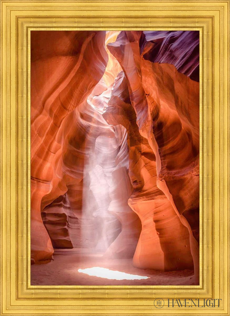 Antelope Canyon Cathedral Open Edition Canvas / 24 X 36 22K Gold Leaf 32 3/8 44 Art