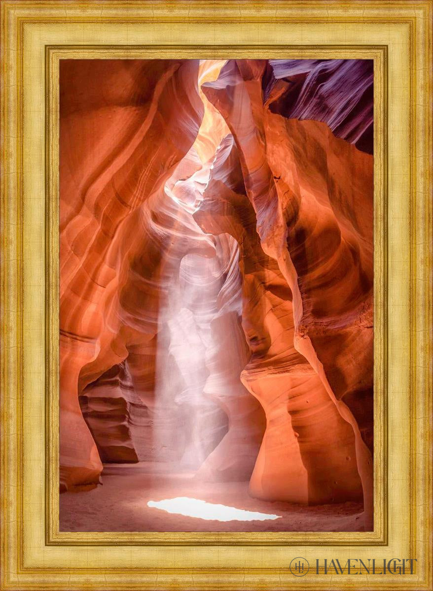 Antelope Canyon Cathedral Open Edition Canvas / 24 X 36 Colonial Gold Metal Leaf 32 3/4 44 Art