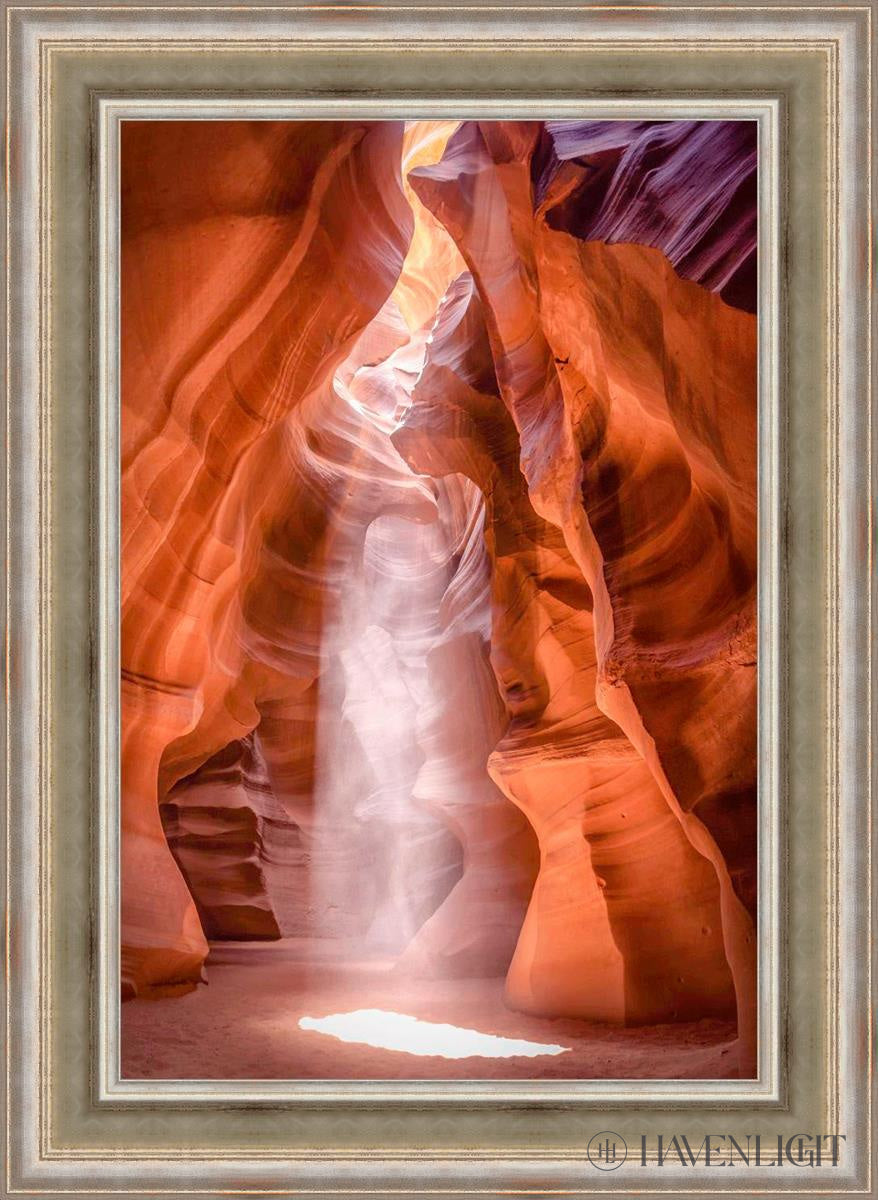 Antelope Canyon Cathedral Open Edition Canvas / 24 X 36 Colonial Silver Metal Leaf 32 3/4 44 Art