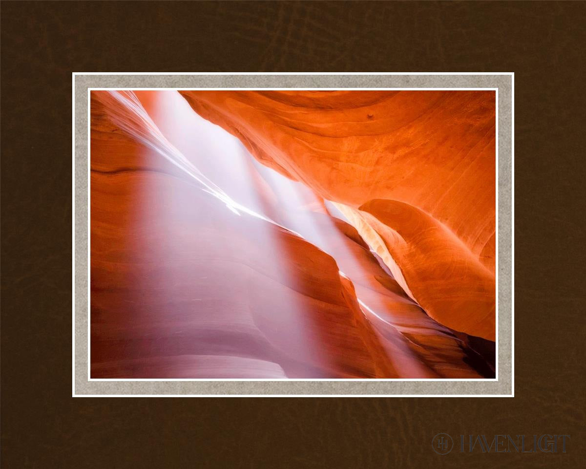 Antelope Canyon Light Shafts Open Edition Print / 7 X 5 Matted To 10 8 Art
