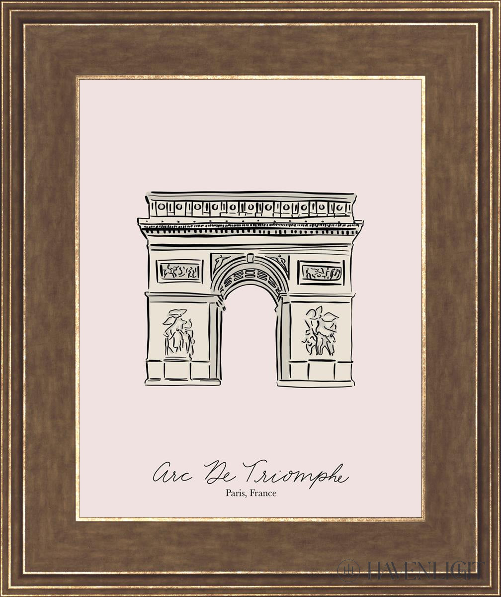Arc De Triomphe Open Edition Print / 11 X 14 Gold 15 3/4 18 Art
