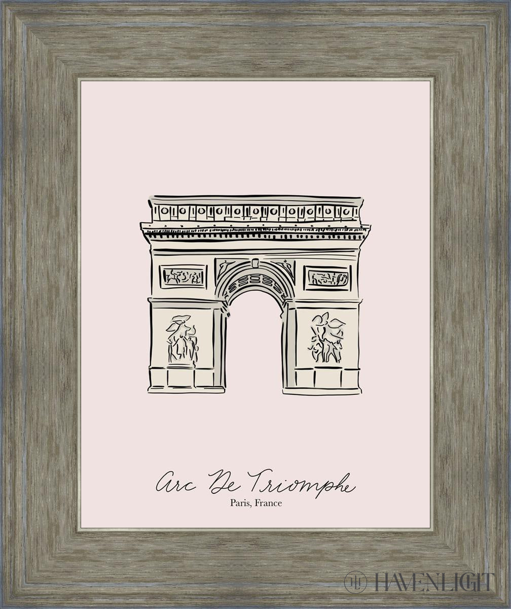Arc De Triomphe Open Edition Print / 11 X 14 Gray 15 3/4 18 Art