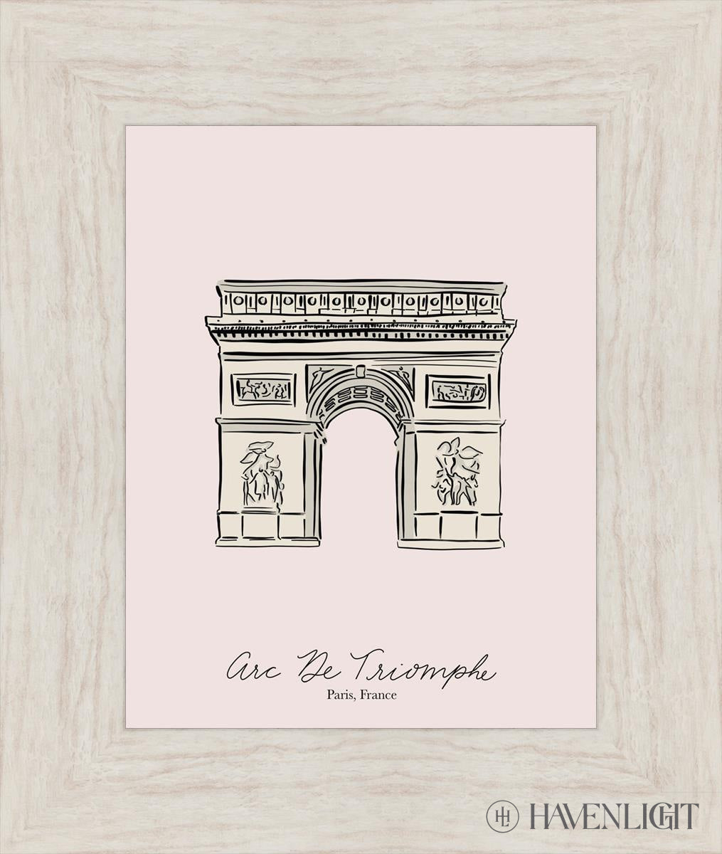 Arc De Triomphe Open Edition Print / 11 X 14 Ivory 16 1/2 19 Art
