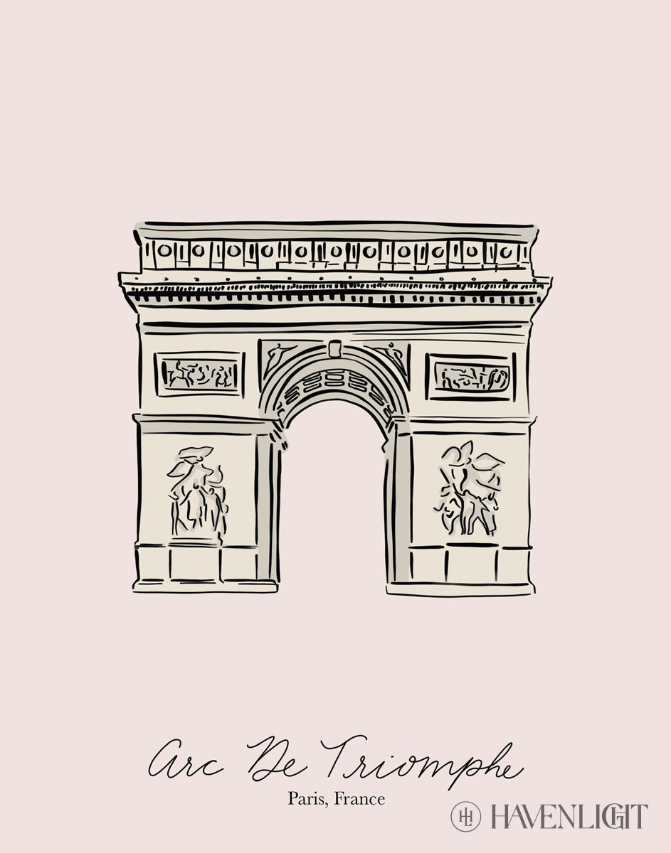 Arc De Triomphe Open Edition Print / 11 X 14 Only Art