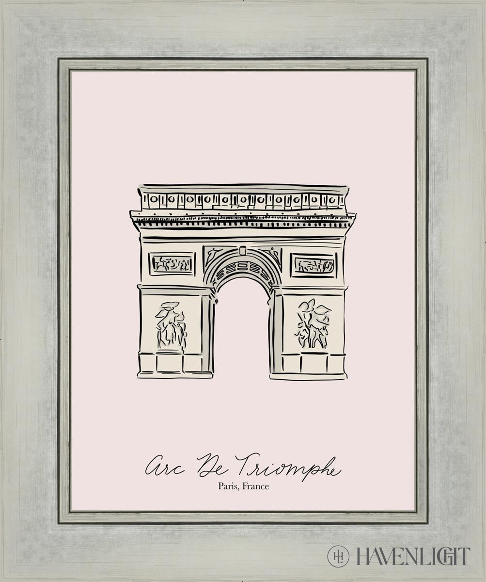 Arc De Triomphe Open Edition Print / 11 X 14 Silver 15 1/4 18 Art
