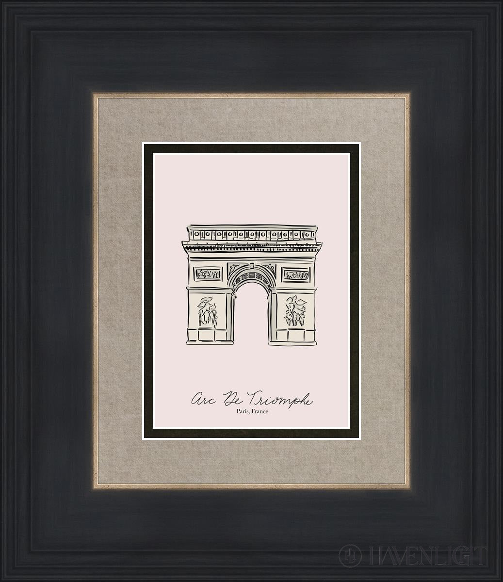 Arc De Triomphe Open Edition Print / 5 X 7 Black 12 3/4 14 Art