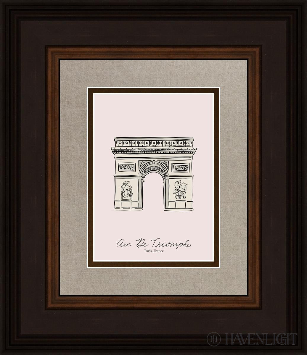 Arc De Triomphe Open Edition Print / 5 X 7 Brown 12 3/4 14 Art