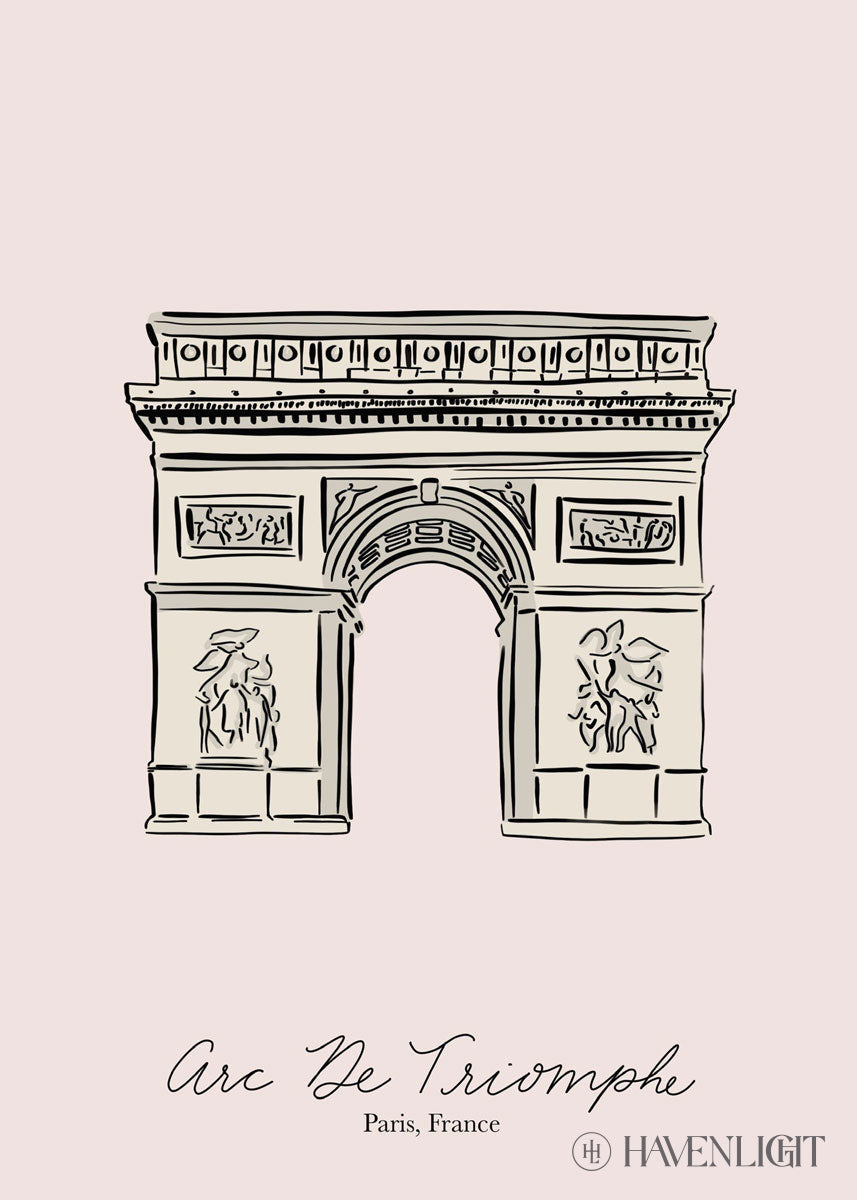 Arc De Triomphe Open Edition Print / 5 X 7 Only Art