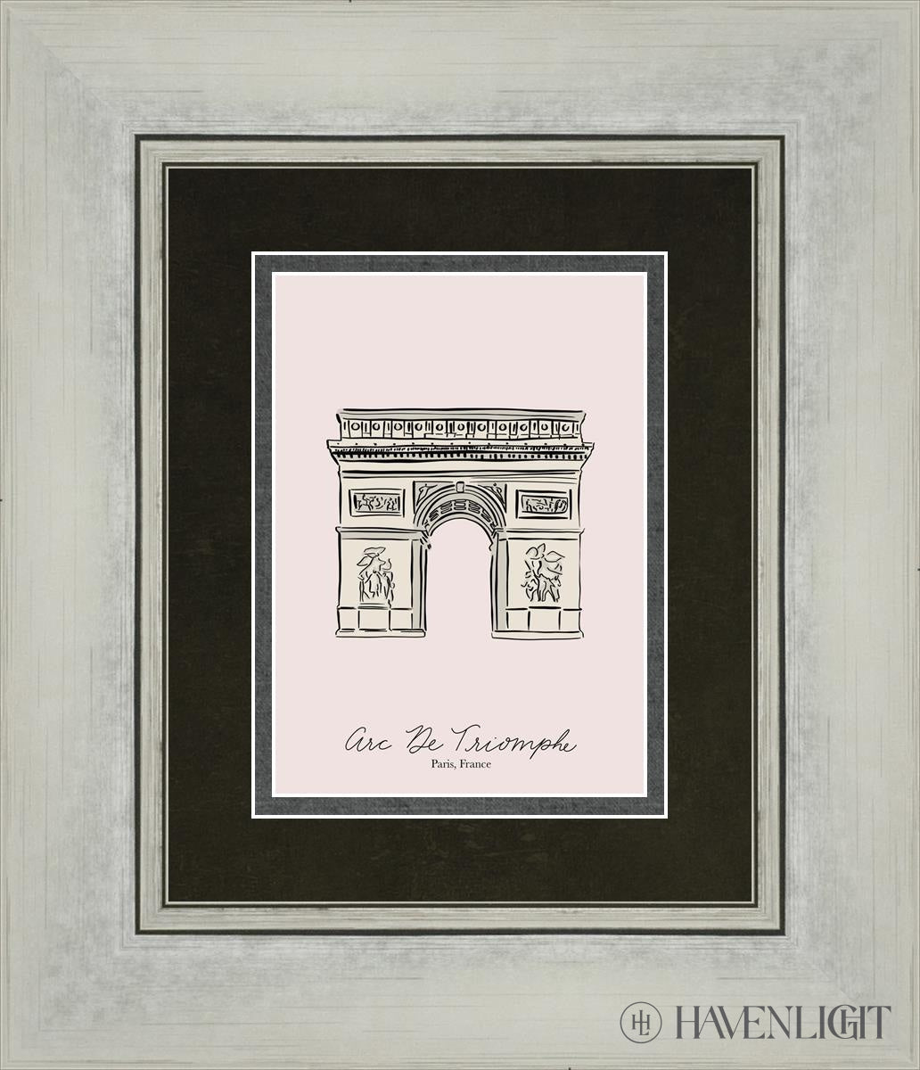 Arc De Triomphe Open Edition Print / 5 X 7 Silver 12 1/4 14 Art