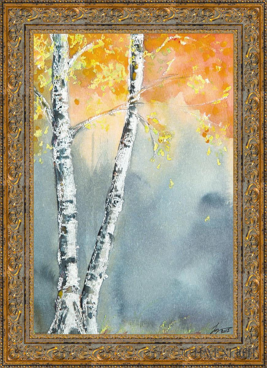 Aspen Fog Open Edition Canvas / 24 X 36 Gold 31 3/4 43 Art