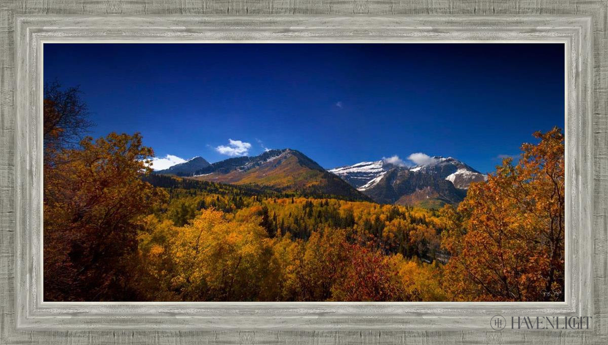 Back Side Of Timpanogos Open Edition Canvas / 30 X 15 Silver 34 3/4 19 Art