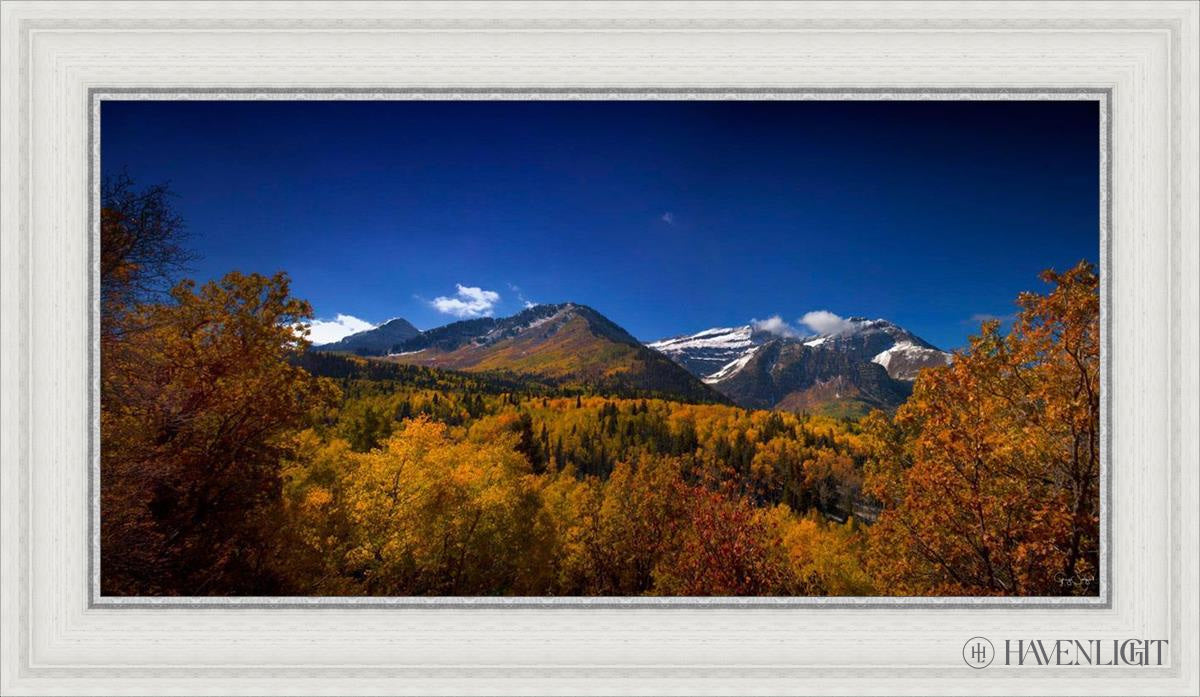 Back Side Of Timpanogos Open Edition Canvas / 30 X 15 White 35 3/4 20 Art