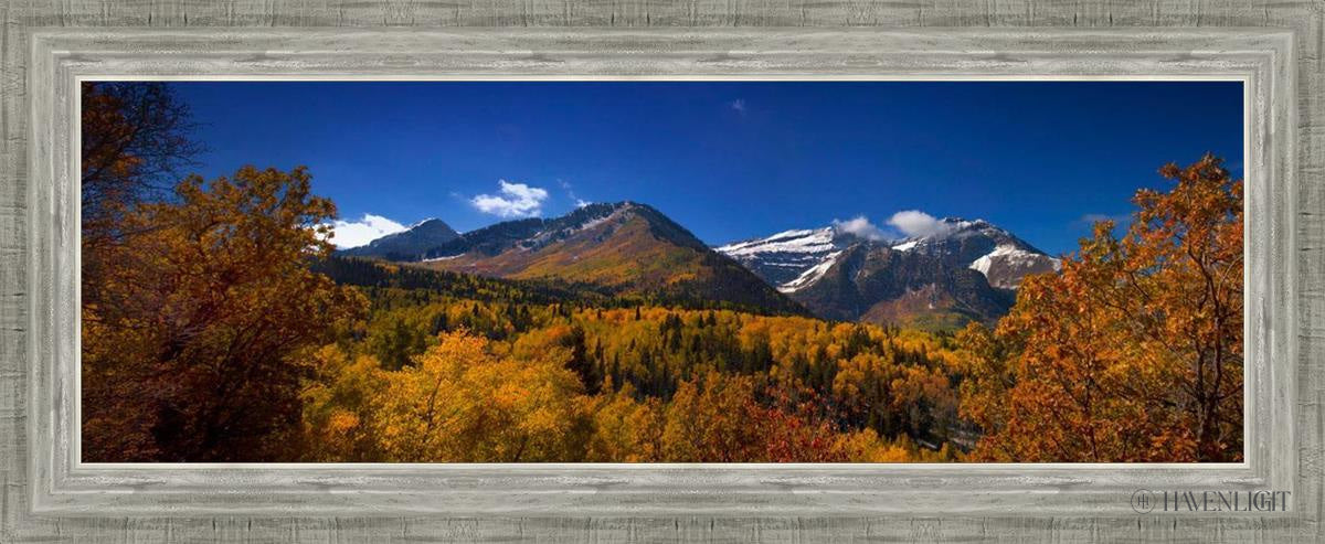 Back Side Of Timpanogos Open Edition Canvas / 36 X 12 Silver 40 3/4 16 Art