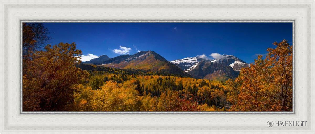 Back Side Of Timpanogos Open Edition Canvas / 36 X 12 White 41 3/4 17 Art
