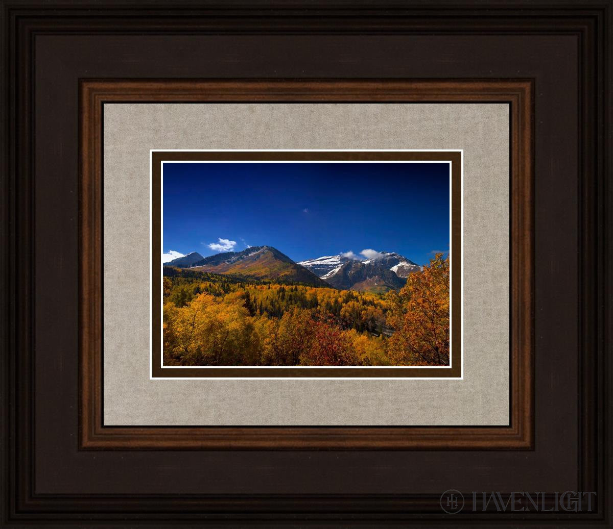 Back Side Of Timpanogos Open Edition Print / 7 X 5 Brown 14 3/4 12 Art