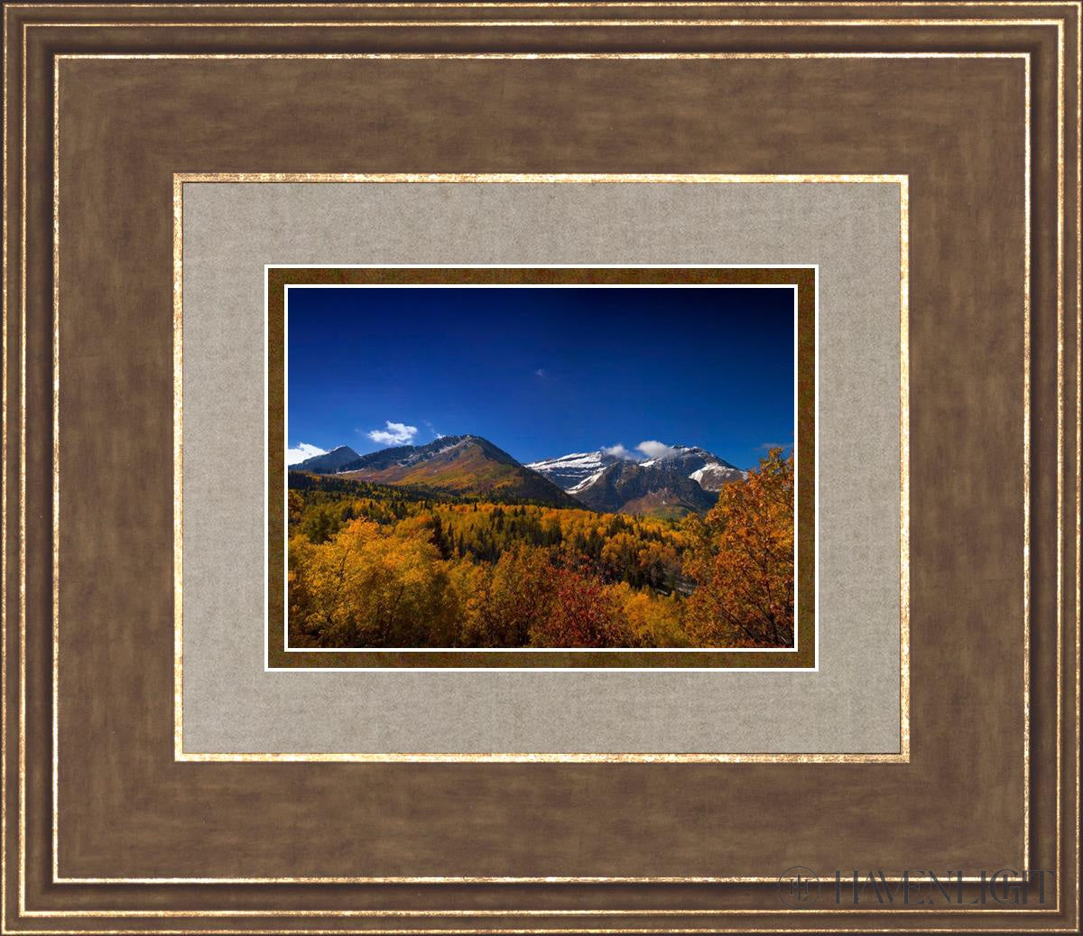 Back Side Of Timpanogos Open Edition Print / 7 X 5 Gold 14 3/4 12 Art