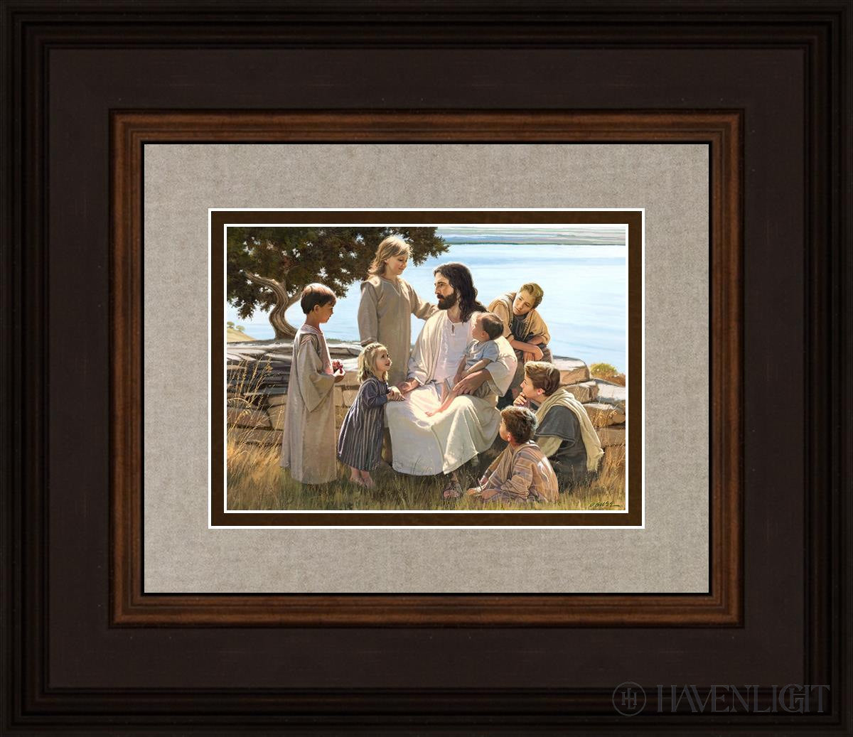Behold Your Little Ones Open Edition Print / 7 X 5 Brown 14 3/4 12 Art