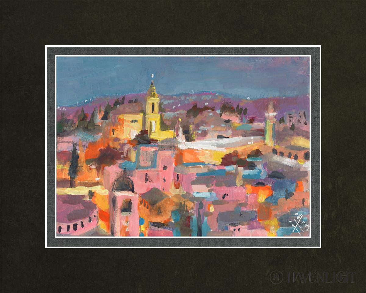 Bethlehem Open Edition Print / 7 X 5 Matted To 10 8 Art