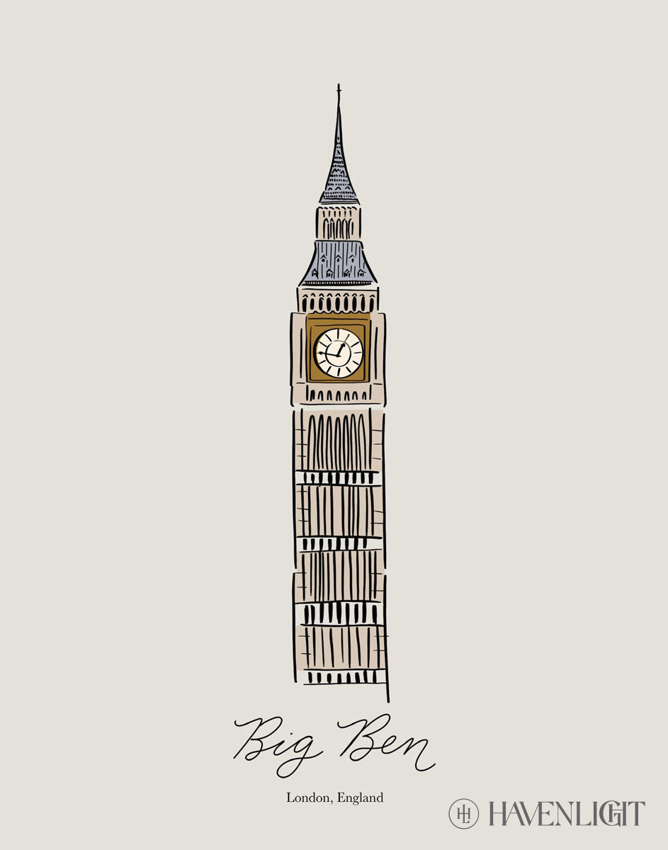 Big Ben Open Edition Print / 11 X 14 Only Art