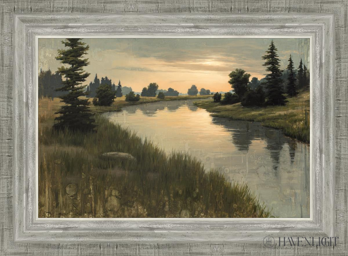 Calming Dusk Open Edition Canvas / 18 X 12 Silver 22 3/4 16 Art