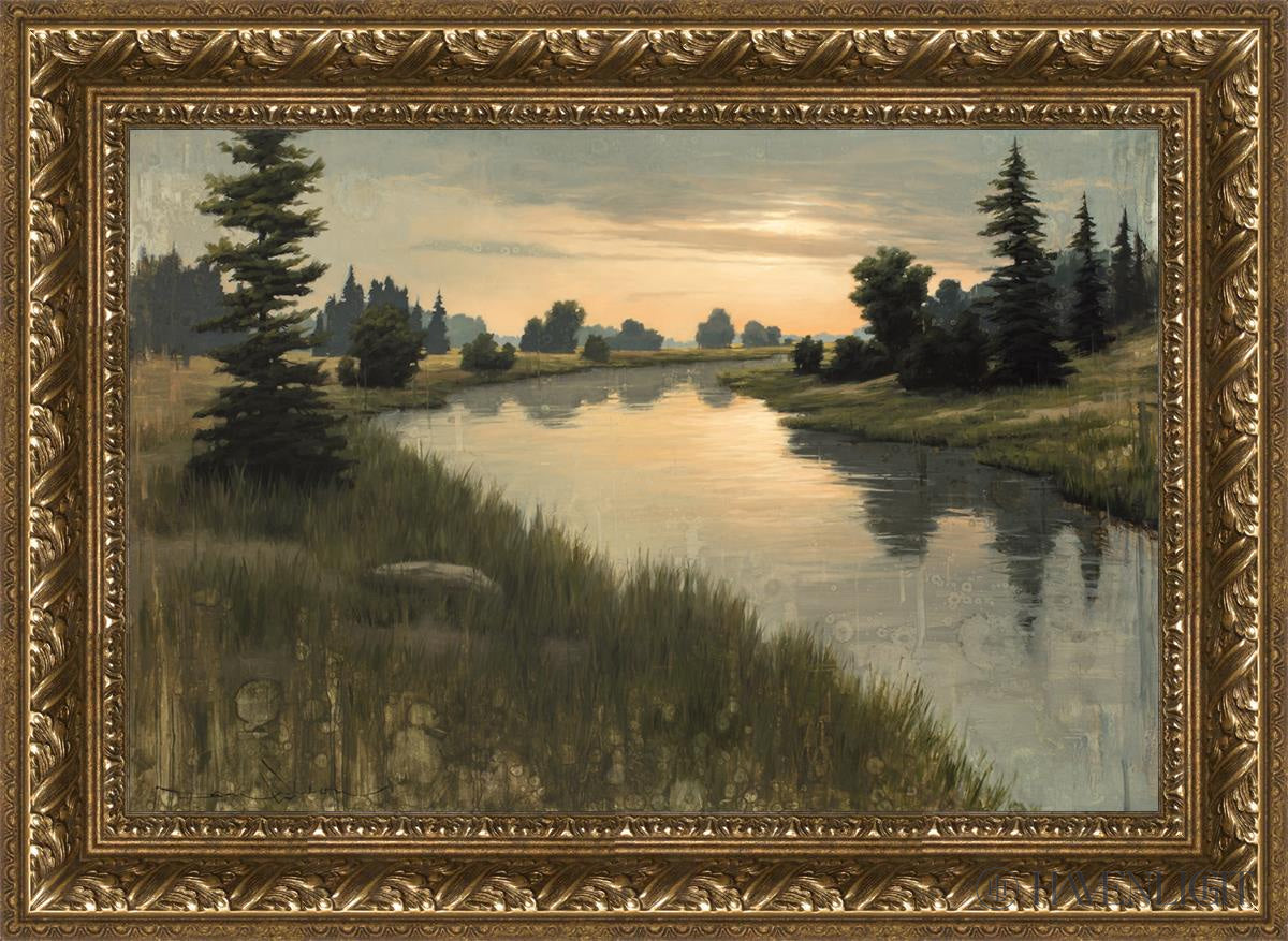 Calming Dusk Open Edition Canvas / 24 X 16 Gold 29 3/4 21 Art