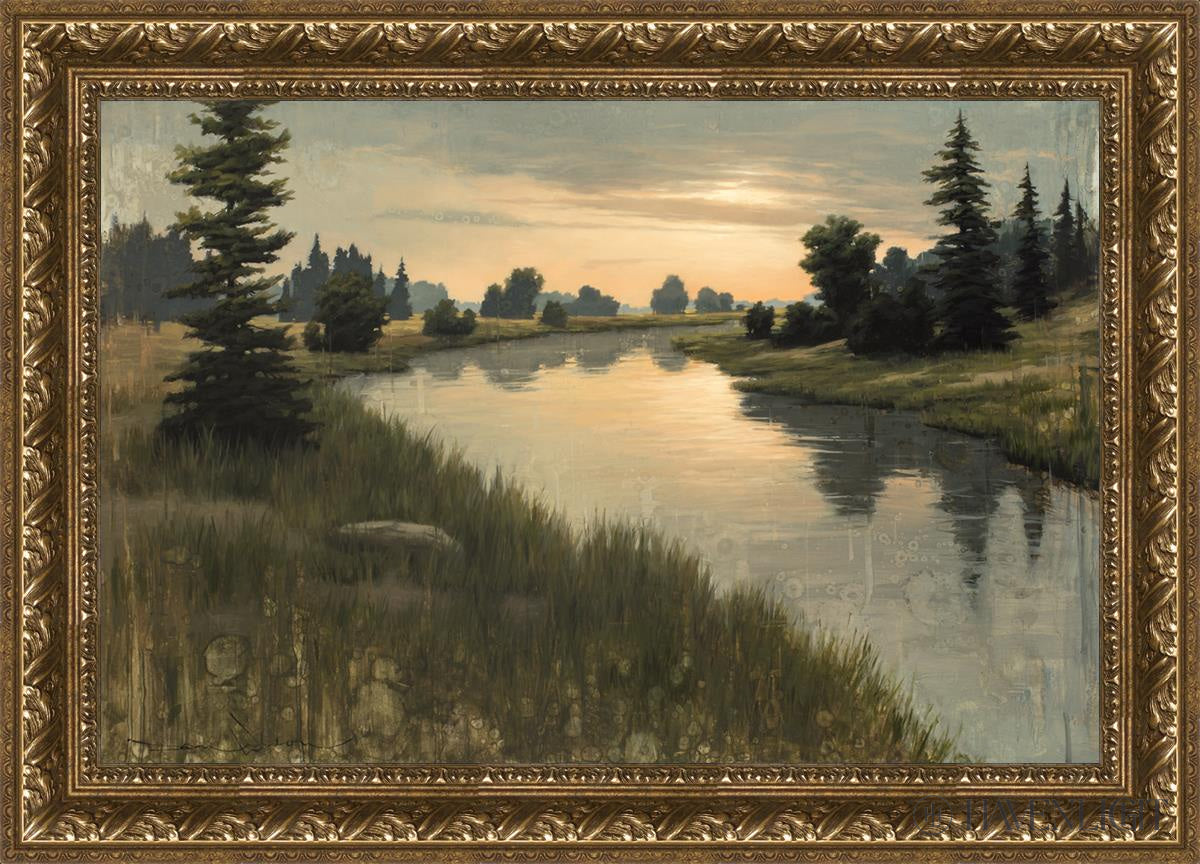 Calming Dusk Open Edition Canvas / 30 X 20 Gold 35 3/4 25 Art