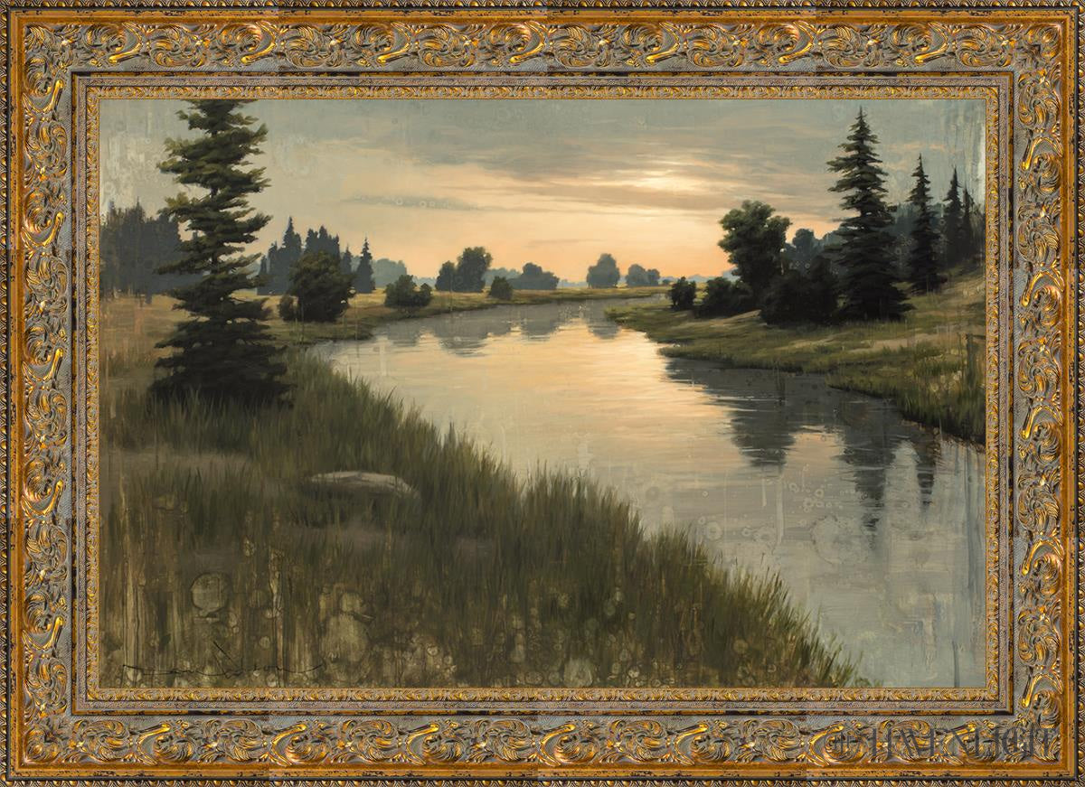 Calming Dusk Open Edition Canvas / 36 X 24 Gold 43 3/4 31 Art