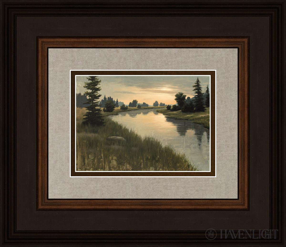 Calming Dusk Open Edition Print / 7 X 5 Brown 14 3/4 12 Art