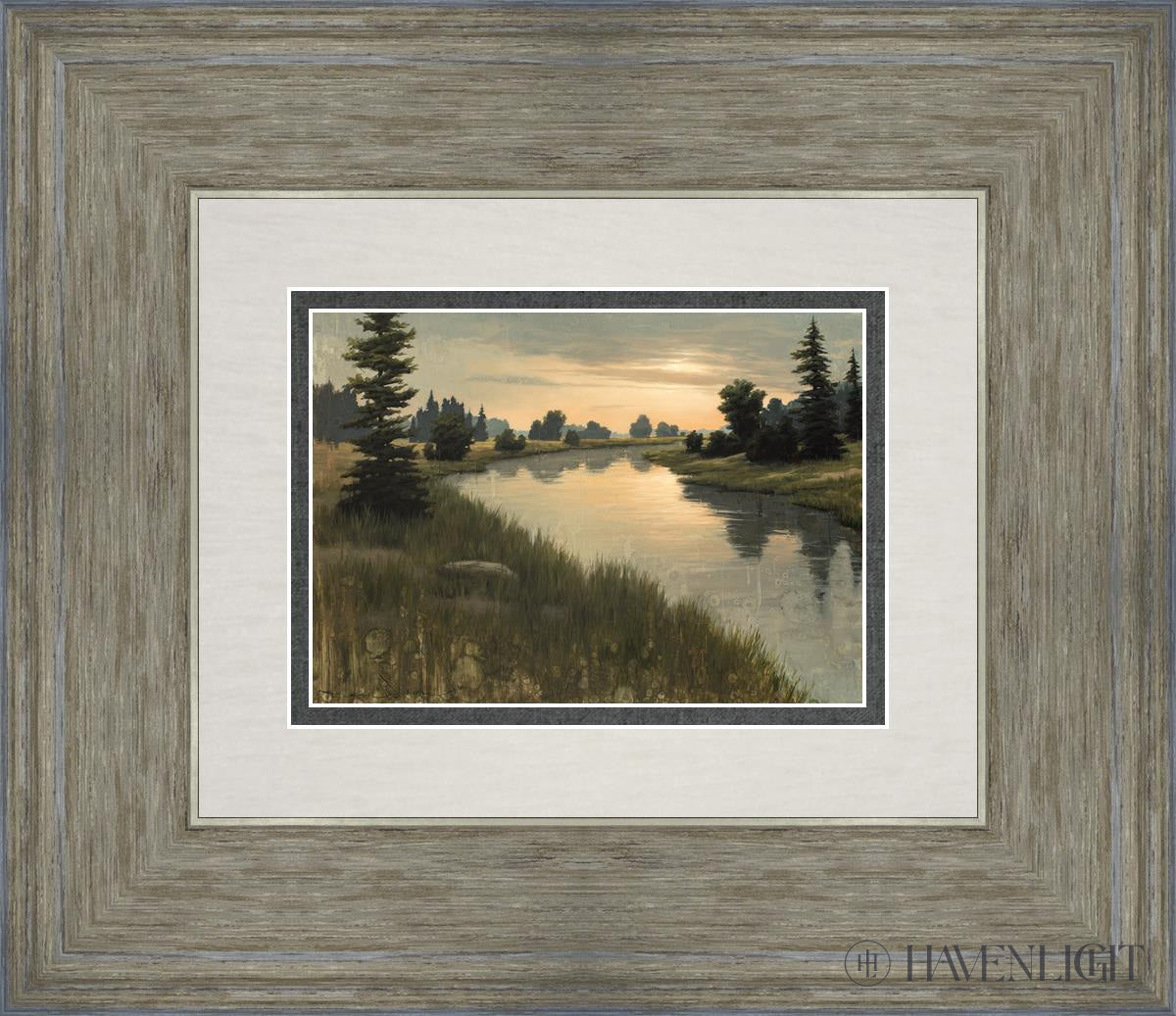 Calming Dusk Open Edition Print / 7 X 5 Gray 14 3/4 12 Art