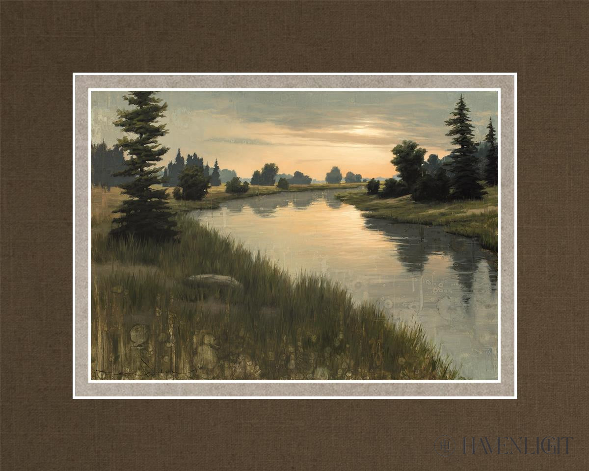 Calming Dusk Open Edition Print / 7 X 5 Matted To 10 8 Art