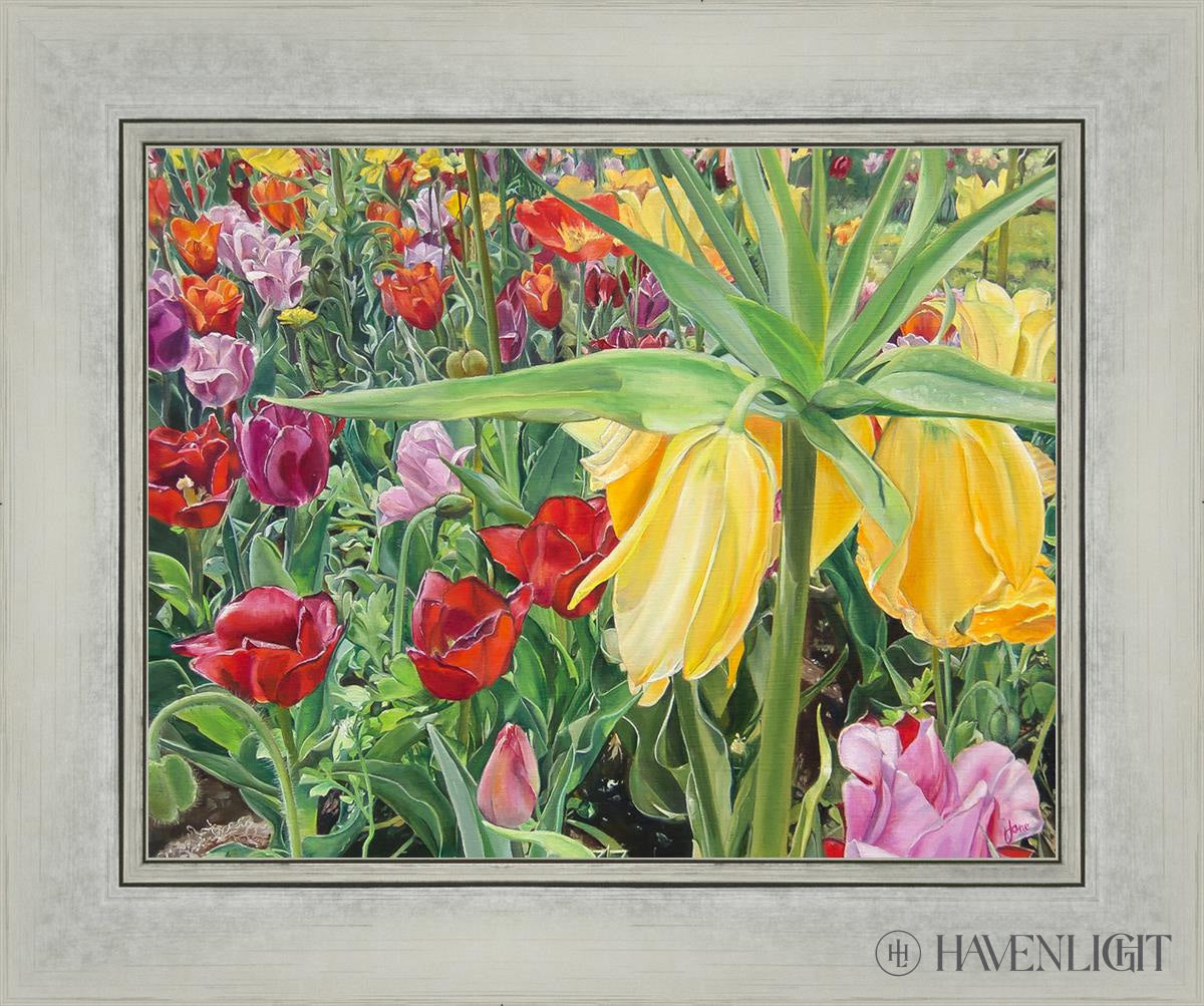 Carousel Tulips Open Edition Print / 14 X 11 Silver 18 1/4 15 Art